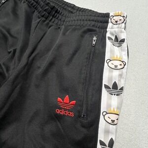 Adidas Originals Nigo Bear Track Pants Mens Small Black Red Trefoil AB1555 07/15